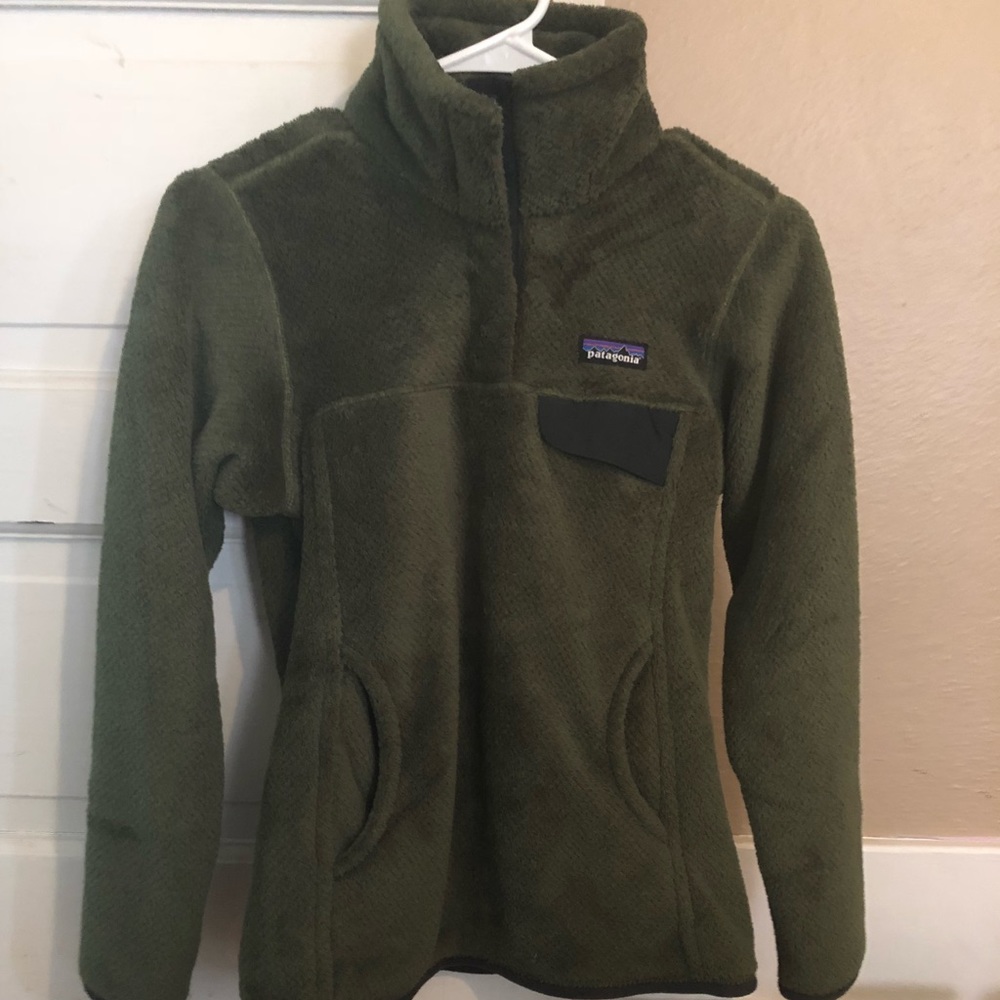 Patagonia Re-Tool Pullover Fleece Dark Green